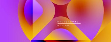 Soyut enerjik şekiller harmanlanarak dinamik renkli bir arkaplan oluşturur. Gradyan renkler modern estetik sunarak kompozisyona hakim..