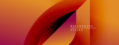 Soyut gradyan tasarımı. Sıcak renkler karışıyor, dinamik şekiller yaratıyor. Arka planlar ve sunumlar için modern estetik.