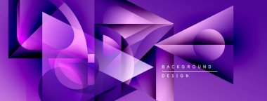 Soyut mor tasarım. Geometrik şekiller, dinamik görsel efekt oluşturur. Dijital projeler için modern arkaplan.