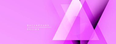 Pembe soyut arkaplan özellikleri üst üste binen geometrik şekiller. Renkler modern görsel efekt yaratır. Metin arkaplan tasarımı okur.