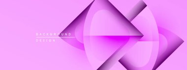 Soyut pembe tasarım, üst üste binen daireler oluşturarak dinamik görsel efekt yaratır. Minimalist tarz, modern estetik.