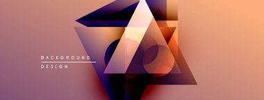 Soyut geometrik şekiller örtüşür, canlı bir değişim etkisi yaratır. Arkaplanda sıcak renk paleti, modern tasarım elementleri var.