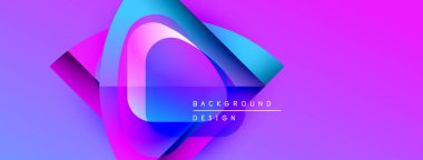Soyut enerjik tasarım akış şekilleri, gradyanlar. Mor, mavi renkler kompozisyona hakim. Modern estetik, dinamik görsel etki.