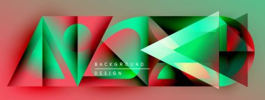 Soyut geometrik tasarım. Canlı renkler karışıyor, dinamik görsel deneyim yaratıyor. Modern tarz, arka planlar ve sunumlar için uygun.