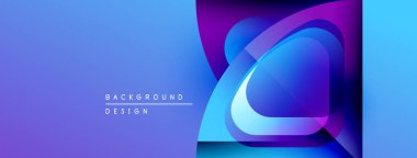 Soyut eğim arkaplanı. Üst üste binen şekiller dinamik görsel efekt yaratır. Modern tasarım elementleri yenilik ve teknoloji öneriyor.