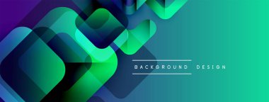 Soyut geometrik şekiller örtüşür, canlı bir değişim etkisi yaratır. Arkaplan ve sunumlar için uygun modern tasarım.