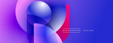 Soyut enerjik tasarım. Mavi, mor renkler akışkan şekiller yaratır. Modern estetik, afişler veya arka planlar için uygun.