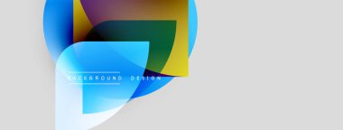 Soyut sıvı şekilleri örtüşür ve canlı renk değişimleri yaratır. Açık gri arkaplanda metin elemanları olan minimalist tasarım.