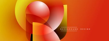 Soyut, enerjik şekiller çakışıyor. Sıcak renkler baskın gelir, dinamik görsel efekt yaratır. Modern tasarım arka planlar için uygun.