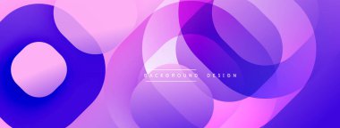 Soyut mor, pembe katmanlar çağdaş bir zemin oluşturuyor. İnce gradyanlar dinamik görsel doku sunar. Minimalist tasarım.