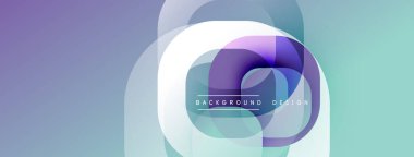 Soyut tasarım katmanlı daireler, mor renkler, yumuşak gradyanlar. Dijital projeler ve sunumlar için modern arkaplan uygun.
