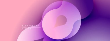 Soyut eğim arkaplanı. Yumuşak pembe, mor renkler düzgün bir şekilde harmanlanır. Minimalist tasarım, akışkan şekiller dinamik görsel efekt yaratır.