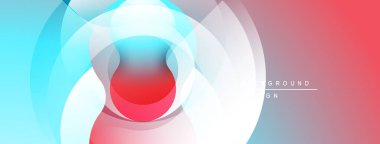 Soyut tasarım özellikleri üst üste biniyor. Renkler karışımı, mavi, beyazlatıcı görsel etki. Düzen eğimleri kompozisyona hakim.