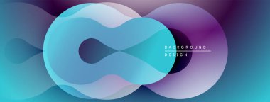 Soyut sıvı şekilleri örtüşür ve canlı renk değişimleri yaratır. Modern tasarım hareketi, enerjiyi, derinliği çağrıştırıyor.