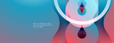 Soyut eğim arkaplanı. Üst üste binen daireler dinamik görsel efekt yaratır. Yumuşak renkler pürüzsüzce harmanlanır, modern tasarım ögesi.