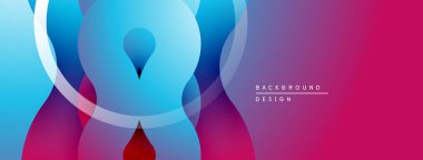 Soyut sıvı şekiller, canlı renklerin karışımı. Modern tasarım, pürüzsüz eğimler dinamik kompozisyon yaratır. Minimalist estetik.