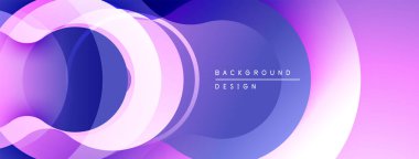 Soyut akış şekilleri, mor renkler, eğim arkaplanı. Dijital projeler için modern tasarım öğesi. Yumuşak geçişler, canlı renkler.