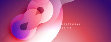 Soyut sıvı şekiller harmanlanır, canlı pembeler ve morlar yaratır. Modern tasarım hareketi, enerjiyi, yumuşak eğilimleri çağrıştırıyor. Arkaplan yenilik öneriyor.