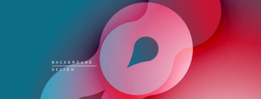 Soyut akışkan şekiller harmanlanarak, canlı bir arkaplan oluşturur. Modern tasarım yumuşak kıvrımlar, dinamik bileşim içerir.