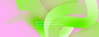 Soyut sıvı şekiller, pembeler, yeşillikler harmanlanır. Modern tasarım, yumuşak eğimler dinamik görsel doku yaratır. Arkaplan ögesi.