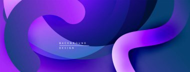 Soyut sıvı şekiller, canlı mor renkler, modern tasarım. Pürüzsüz gradyanlar dinamik görsel akış yaratır. Arkaplan yapısı derinliği gösteriyor.
