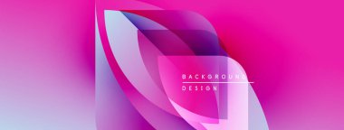 Soyut pembe, mor renkler dinamik akış şekilleri yaratır. Modern tasarım öğeleri akıcılık, enerji, görsel cazibe.