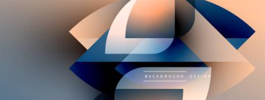 Soyut tasarım katmanlı şekiller, gradyan renkler. Modern estetik, arka planlar ve sunumlar için uygun. Minimalist stil, temiz hatlar.