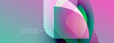 Soyut renkli şekiller örtüşüyor, canlı bir değişim etkisi yaratıyor. Arkaplan ve sunumlar için uygun modern tasarım.