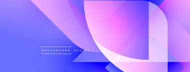 Soyut eğim arkaplanı. Mavi, mor renkler düzgün bir şekilde harmanlanır. Modern tasarım elementleri dinamik görsel efekt yaratır. Mevcut en küçük metin.