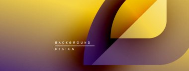 Soyut eğim arkaplanı. Mor, sarı renkler düzgün bir şekilde harmanlanır. Minimalist tasarım metin elementleri, basit şekiller içerir. Modern estetik.