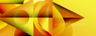 Soyut sarı tasarım katmanlı şekiller, gradyanlar. Modern kompozisyon enerjiyi, hareketi, görsel ilgiyi çağrıştırır. Parlak, dinamik arkaplan.