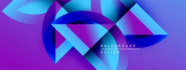 Soyut canlı tasarım, akan şekiller, mor, mavi gradyanlar. Dijital projeler ve sunumlar için modern arkaplan ideali.