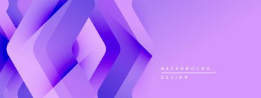 Soyut mor katmanlar dinamik geometrik arkaplan oluşturur. Gradyan renkler, dijital projeler için uygun modern görsel cazibe sunuyor.
