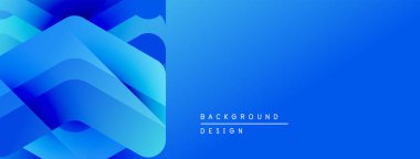 Soyut mavi tasarım. Katmanlar derinlik yaratır, değişim etkisi. Sancaklar, arka planlar, sunumlar için modern estetik. Basit, temiz kompozisyon.