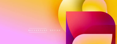 Soyut eğim arkaplanı. Canlı renkler düzgün bir şekilde harmanlanarak, dinamik görsel efekt yaratır. Modern tasarım elementleri katmanlı şekiller sunar.