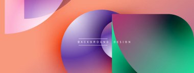 Soyut sıvı şekiller, canlı renklerin karışımı. Modern tasarım, gradyanlar dinamik kompozisyon yaratır. Arkaplan yenilik ve enerji öneriyor.