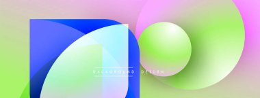 Soyut sıvı şekiller, canlı renklerin karışımı. Modern tasarım, pürüzsüz eğimler dinamik kompozisyon yaratır. Hafif pastel tonlar hakim.