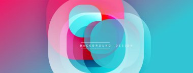 Soyut geometrik şekiller çakışıyor. Canlı renkler harmanlanarak, dinamik görsel efekt yaratır. Arkaplan ve sunumlar için uygun modern tasarım.