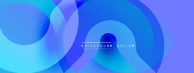 Soyut sıvı şekiller, canlı mavi renkler, modern tasarım. Gradyan katmanlar derinlik, pürüzsüz geçişler ve görsel uyum yaratır. Arkaplan metni arkaplan tasarımı okur.