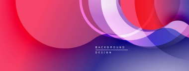 Soyut akışkan şekiller, canlı gradyanlar. Kırmızı, mor, mavi renkler kusursuz bir şekilde harmanlanarak dinamik görsel efekt yaratır. Modern tasarım ögesi.