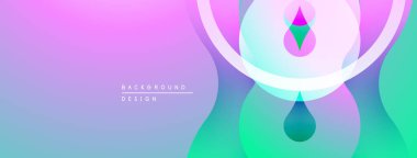 Soyut eğim arkaplanı. Üst üste binen şekiller dinamik görsel efekt yaratır. Yumuşak renkler kusursuz harmanlanır, modern tasarım.