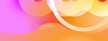 Soyut sıvı şekilleri, canlı gradyanlar. Pembe, turuncu, sarı renkler kusursuz bir şekilde harmanlanır. Arka planlar için modern tasarım ögesi.