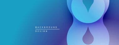 Soyut mavi eğimli arkaplan. Pürüzsüz şekiller, dijital projeler veya sunumlar için uygun modern tasarım yaratır. Minimalist estetik.