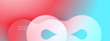 Soyut akışkan şekiller pembe ve mavi renkleri harmanlıyor. Modern tasarım yumuşak, akışkan görsel deneyimler yaratır. Arkaplan hareket ve derinlik öneriyor.