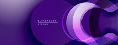 Soyut mor tasarım üst üste binen katmanlar oluşturarak dinamik görsel efekt yaratır. Yumuşak eğimler derinliği, modern estetiği akla getiriyor.