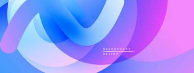 Soyut sıvı şekilleri canlı mavileri, morları, pembeleri harmanlıyor. Modern tasarım hareketi, enerjiyi, pürüzsüz geçişleri çağrıştırıyor. Arkaplan dijital sanatı öneriyor.