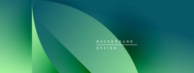 Soyut eğim arkaplanı. Düz şekiller yeşil, deniz mavisi renkleri harmanlıyor. Metin kaplamalı minimalist tasarım, tasarım. Modern estetik.