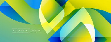 Soyut enerjik tasarım akış şekilleri, gradyanlar. Sarılar, yeşiller, maviler dinamik görsel deneyimler yaratır. Modern arkaplan ögesi.