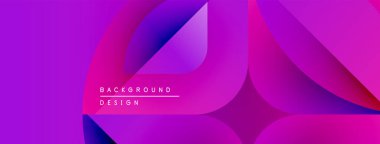 Soyut sıvı şekiller, canlı mor renkler, modern tasarım. Gradyan renkler arka planlar için uygun, dinamik görsel akış oluşturur.