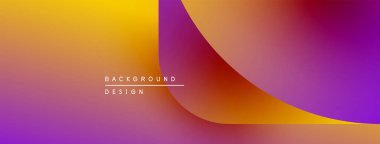 Soyut eğim arkaplanı. Turuncu, mor renkler düzgün bir şekilde harmanlanır. Minimalist tasarım metin arkaplan tasarımı içerir. Modern estetik.